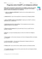 Vista previa - Hojas de trabajo - Preguntas sobre Chat GPT y la Inteligencia Artificial - página 1