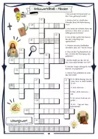 Vorschau - Arbeitsblätter - Kreuzworträtsel - Die Passion und Auferstehung Jesu / Jesus Christus mit Lösung - Seite 1