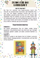 Vorschau - Mal- und Bastelvorlagen - Pop Art Kunst "Clowns" zum Weiter- und Ausmalen (Karneval / Fasching) - Seite 1