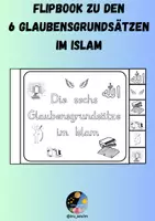 Vorschau - Arbeitsblätter - Die 6 Glaubensgrundsätze im Islam - Flipbook - Deckblatt