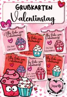 Vorschau - Bildkarten - Grußkarten zum Valentinstag (Cupcake-Design) - Deckblatt