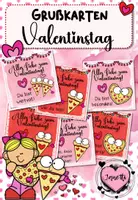 Vorschau - Bildkarten - Grußkarten zum Valentinstag (Pizza-Design) - Deckblatt