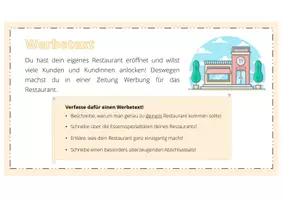 Vorschau - Aufgabenkarten - Schreibanlässe-Kartei fürs kreative Schreiben - Seite 1