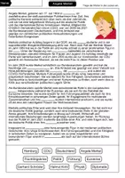 Vorschau - Arbeitsblätter - Angela Merkel Lückentext - Berühmte Persönlichkeiten - Seite 1
