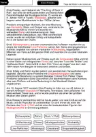 Vorschau - Arbeitsblätter - Elvis Presley Lückentext - Berühmte Persönlichkeiten - Seite 2
