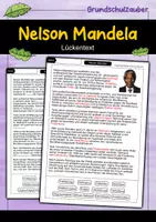 Vorschau - Arbeitsblätter - Nelson Mandela Lückentext - Berühmte Persönlichkeiten - Deckblatt