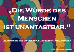 Vorschau - Poster - FREEBIE! Poster: Grundgesetz, Artikel 1 (“Die Würde des Menschen ist unantastbar.“) - Seite 2