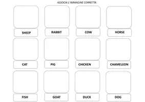 anteprima - Materiale di supporto/inclusione - INGLESE - animali - Pagina 1