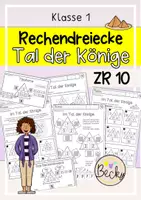 Vorschau - Arbeitsblätter - Rechendreiecke ZR 10 (Tal der Könige) - Deckblatt