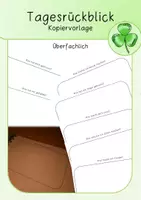 Vorschau - Arbeitsblätter - Tages-Rückblick - Deckblatt