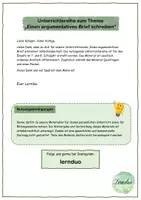 Vorschau - Unterrichtsreihen - Unterrichtsreihe "Einen argumentativen Brief schreiben" - Seite 2