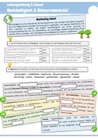 Vorschau - Arbeitsblätter - AES 10 Prüfung - Lebensgestaltung & Konsum: "Nachhaltigkeit & Ressourcenschutz!" (Was bedeutet Nachhaltigkeit? Was sind die vier Dimensionen der Nachhaltigkeit? Was bedeutet Ressourcenschutz?) - Seite 1