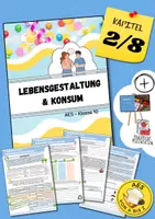 Vorschau - Arbeitsblätter - AES 10 Prüfung - Lebensgestaltung & Konsum: "Nachhaltigkeit & Ressourcenschutz!" (Was bedeutet Nachhaltigkeit? Was sind die vier Dimensionen der Nachhaltigkeit? Was bedeutet Ressourcenschutz?) - Deckblatt