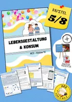Vorschau - Arbeitsblätter - AES 10 Prüfung - Lebensgestaltung & Konsum: "Finanzmanagement im privaten Haushalt!" (Einkommen und Ausgaben, fixe und variable Kosten, Fallbeispiel zur Wohnsituation einer Studentin, Haushaltsplan) - Deckblatt