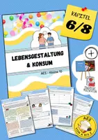 Vorschau - Arbeitsblätter - AES 10 Prüfung - Lebensgestaltung & Konsum: "Was ist ein Kredit?" (Kreditarten, Bedingungen für einen Kredit, Vor- und Nachteile, Fallbeispiele, Schulden & Überschuldung) - Deckblatt