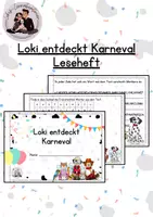 Vorschau - Arbeitsblätter - Materialpaket Karneval Leseheft - Seite 1
