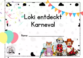 Vorschau - Arbeitsblätter - Materialpaket Karneval Leseheft - Deckblatt