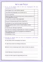 Vorschau - Arbeitsblätter - Aktiv und Passiv - Arbeitsblatt - Seite 1