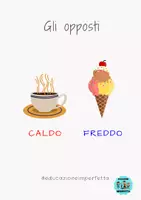 anteprima - Flashcard - Caldo e freddo educazioneimperfetta - Pagina di copertina