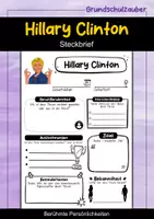 Vorschau - Arbeitsblätter - Hillary Clinton Steckbrief - Deckblatt