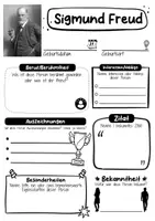 Vorschau - Arbeitsblätter - Sigmund Freud Steckbrief - Seite 1