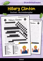 Vorschau - Arbeitsblätter - Hillary Clinton Suchsel - Buchstabengitter - Deckblatt