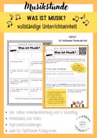 Vorschau - Stundenentwürfe - Musik fachfremd unterrichten: Was ist Musik? - Deckblatt