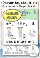 Vorschau - Poster - "He, she, it - das s muss mit" Englisch Poster FrauCuppaTea - Deckblatt