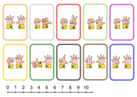 anteprima - Flashcard - CARTE MATEMATICHE DEI NUMERI DA 0 A 20 - Pagina 1
