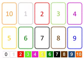 anteprima - Flashcard - CARTE MATEMATICHE DEI NUMERI DA 0 A 20 - Pagina 2
