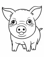 Vorschau - Mal- und Bastelvorlagen - 50 Ferkel- & Schweine-Ausmalbilder - Seite 3