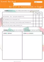 Vorschau - Arbeitsblätter - Eine Klassenlektüre finden - Kommt das Buch für mich als Klassenlektüre in Frage? - Deckblatt
