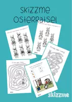 Vorschau - Arbeitsblätter - Materialpaket Osterrätsel Skizzme - Deckblatt