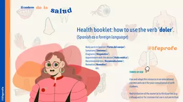 Vista previa - Tarjetas / Manipulativos - Health Booklet: 'El cuaderno de la salud' (Spanish FL). - página 2