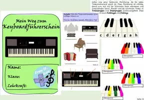 Vorschau - Arbeitsblätter - Keyboardführerschein - Deckblatt