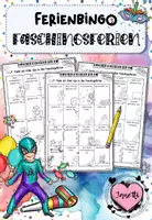 Vorschau - Arbeitsblätter - Bingo: Faschingsferien (drei Spielpläne) - Deckblatt