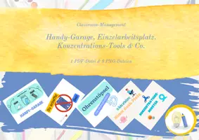 Vorschau - Anderer Materialtyp - Handygarage, Einzelarbeitsplatz, Konzentrationstools & Co - Deckblatt