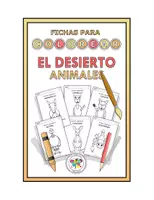 Vista previa - Manualidades / Dibujos para colorear - FICHAS DE COLOREAR DESIERTO ANIMALES SALVAJES CRAFT - Portada