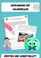 Vorschau - Arbeitsblätter - Bakterielle Erkrankung - DIe Salmonellose - Deckblatt