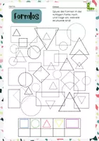 Vorschau - Arbeitsblätter - Geometrische Formen zeichnen 🟡🔺🟥🟩 - Seite 2