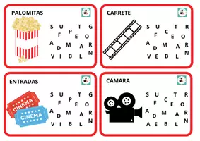Vista previa - Tarjetas / Manipulativos - Organiza mi nombre (Edición cine) - página 2