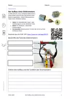 Vorschau - Arbeitsblätter - Der Aufbau eines Elektromotors - Deckblatt