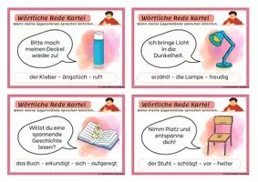 Vorschau - Fördermaterial/Inklusion - Wörtliche Rede: Freiarbeitskartei 2.-4. Klasse - Seite 3