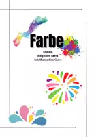 Vorschau - Arbeitsblätter - Farben erkennen und Farben bestimmen. Farben mischen. - Deckblatt