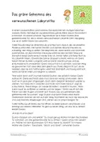 Vorschau - Stundenentwürfe - Das grüne Geheimnis des verwunschenen Labyriths - Seite 1