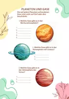 Vorschau - Arbeitsblätter - Sonnensystem: Planeten, Jupiter, Mond, Gase (PDF + Word) - Seite 3