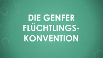 Vorschau - Präsentationen/Tafelbilder - Die Genfer Flüchtlingskonvention (Präsentation und H5P) - Deckblatt