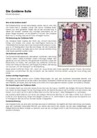Vorschau - Arbeitsblätter - Die Goldene Bulle - Infotext und Übungen - Deckblatt