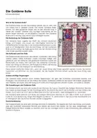 Vorschau - Arbeitsblätter - Die Goldene Bulle - Infotext und Übungen - Seite 1