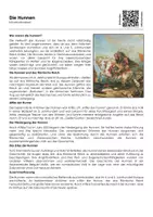 Vorschau - Arbeitsblätter - Die Hunnen - Infotext und Übungen - Deckblatt